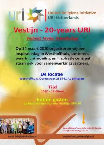 Vrijheid, Vrede, Vriendschap "20-years" URI Vestijn' URI Nederland @ Westhoffhuis